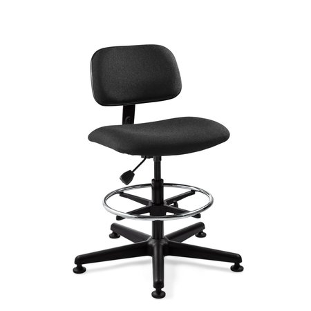 BEVCO Westmound Tall Height Black Fabric Chair wSmall Production Back 4500-BKF